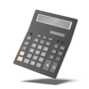 Black calculator Stock-Illustration