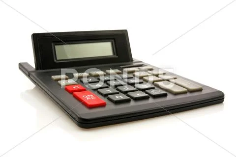 Black calculator Stock Photos