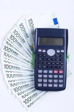 Black calculator Stock Photos