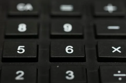 Black calculator Stock Photos