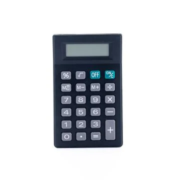 Black calculator Stock Photos