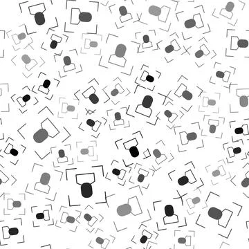 Black Camera focus frame line icon isolated seamless pattern on white background Stockillustratie