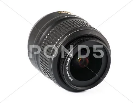 Black camera lens Stock Photos