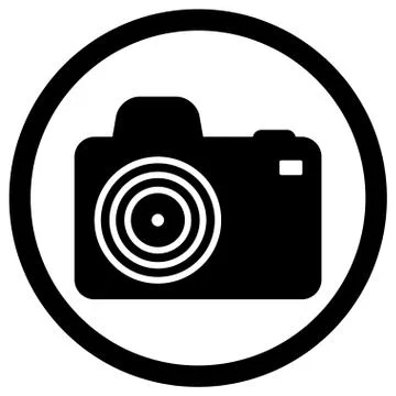 Black camera photo Stock Illustration