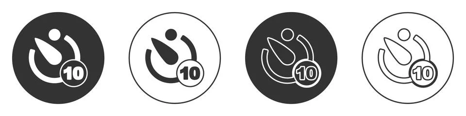 Black Camera timer icon isolated on white background. Photo exposure. Stopwatch イラスト素材