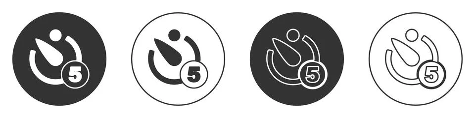 Black Camera timer icon isolated on white background. Photo exposure. Stopwatch 스톡 일러스트