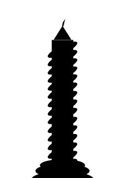 Black candle icon Stock Illustration