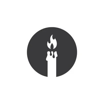 Black candle icon vector illustration design template Stock-Illustration