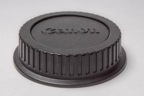 Black canon cap Stock Photos