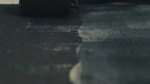 Black canvas Stock Footage 64763954