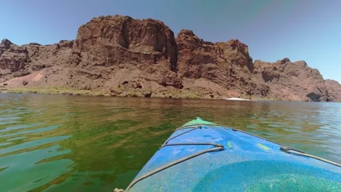 Black Canyon Kayaking Point of View 4K 60fps Stock Footage 337506051