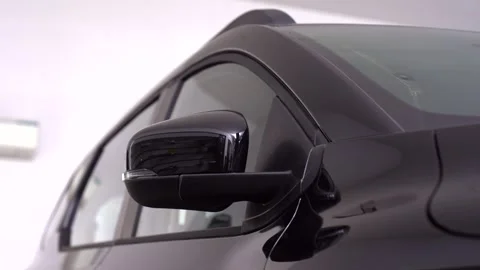 Black car auto side mirror close 動画素材 267564671