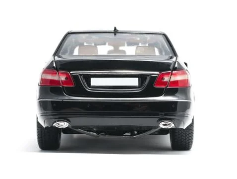 Black car back view Stock Photos