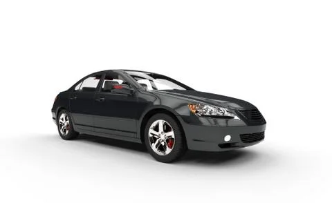Black Car Front Stock Illustration