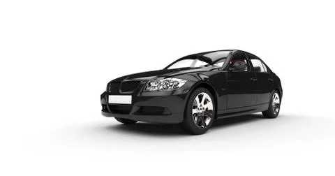 Black Car Front Stock Illustration