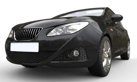 Black Car Headlights Stock Illustration