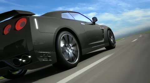 Black Car - loop Video stock 10838782