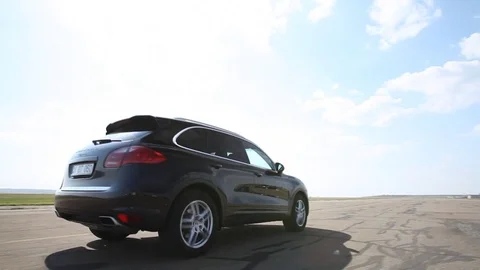 Black Car in motion Video stock 76769415