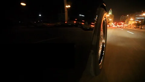 Black car pulls up alongside LA County Jail Bus Video stock 92393158