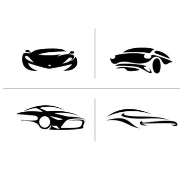 Black car variation icon vector illustration. Stock-Illustration