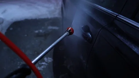 Black Car Wash 스톡 동영상 123735357
