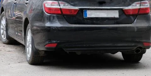 Black car without logo Stock Photos