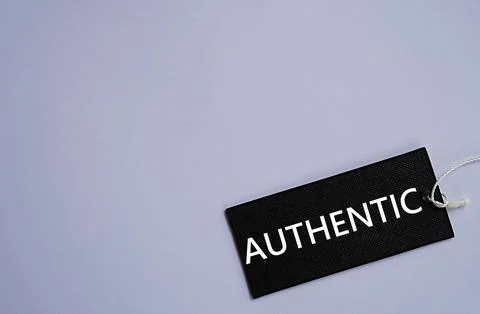 Black card written authentic. Space for text. Blank gray background for writing Stock-Fotos