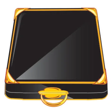 Black case Stock Illustration