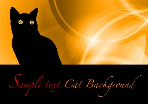 Black cat Stock Illustration