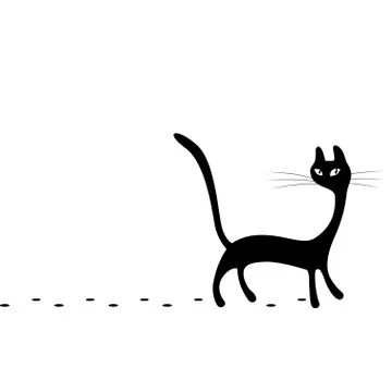Black cat Stock Illustration
