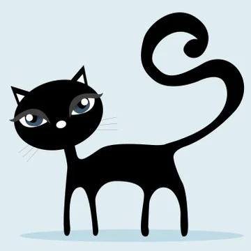 Black Cat Stock Illustration