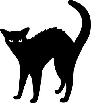 Black cat Stock Illustration