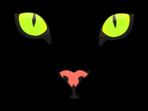 Black Cat Stock Illustration
