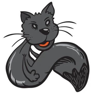 Black cat Stock Illustration