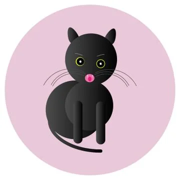 Black cat Stock Illustration