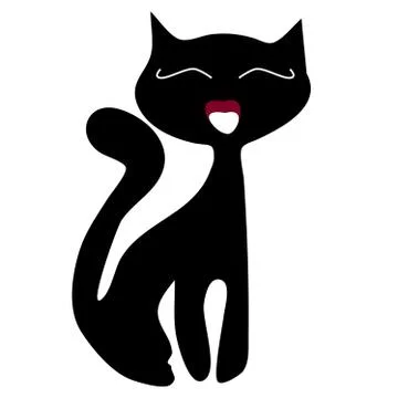 Black cat Stock Illustration