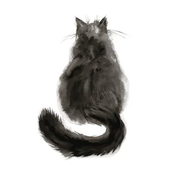 Black cat Stock Illustration