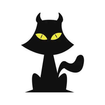 Black Cat Stock Illustration