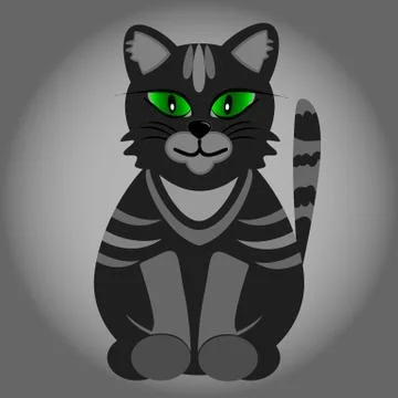 Black cat Иллюстрация