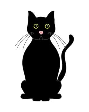 Black cat Stock Illustration