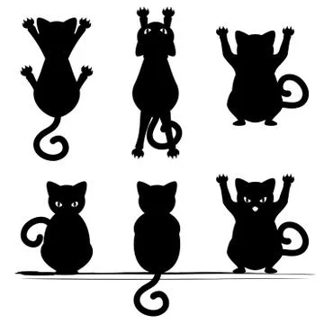 Black Cat Silhouette Stock Illustration