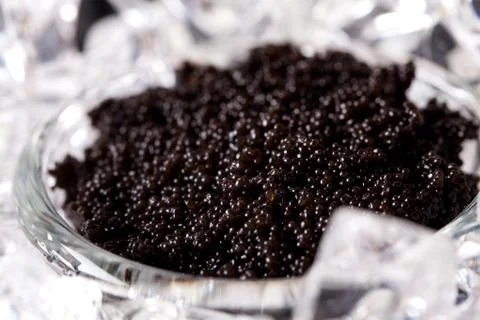 Black caviar Stock Photos
