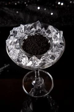 Black caviar Stock Photos