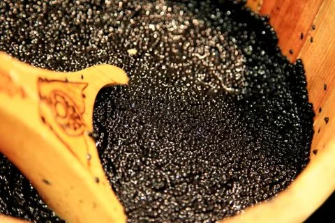 Black  caviar Stock Photos