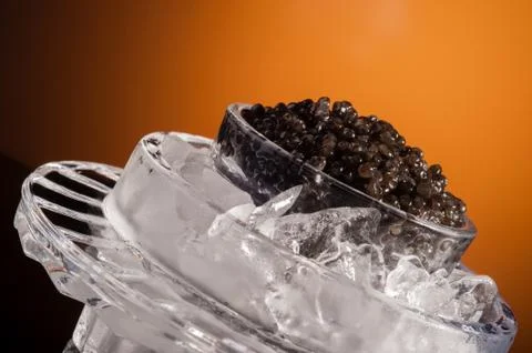 Black caviar Stock Photos