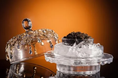 Black caviar Stock Photos