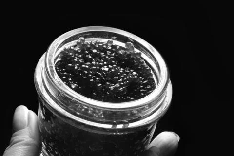 Black caviar Stock Photos