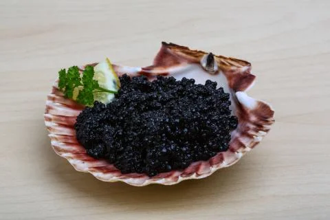 Black caviar Stock Photos