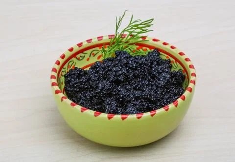 Black caviar Stock Photos