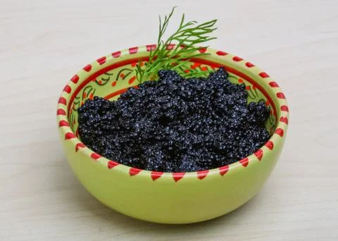 Black caviar Stock Photos